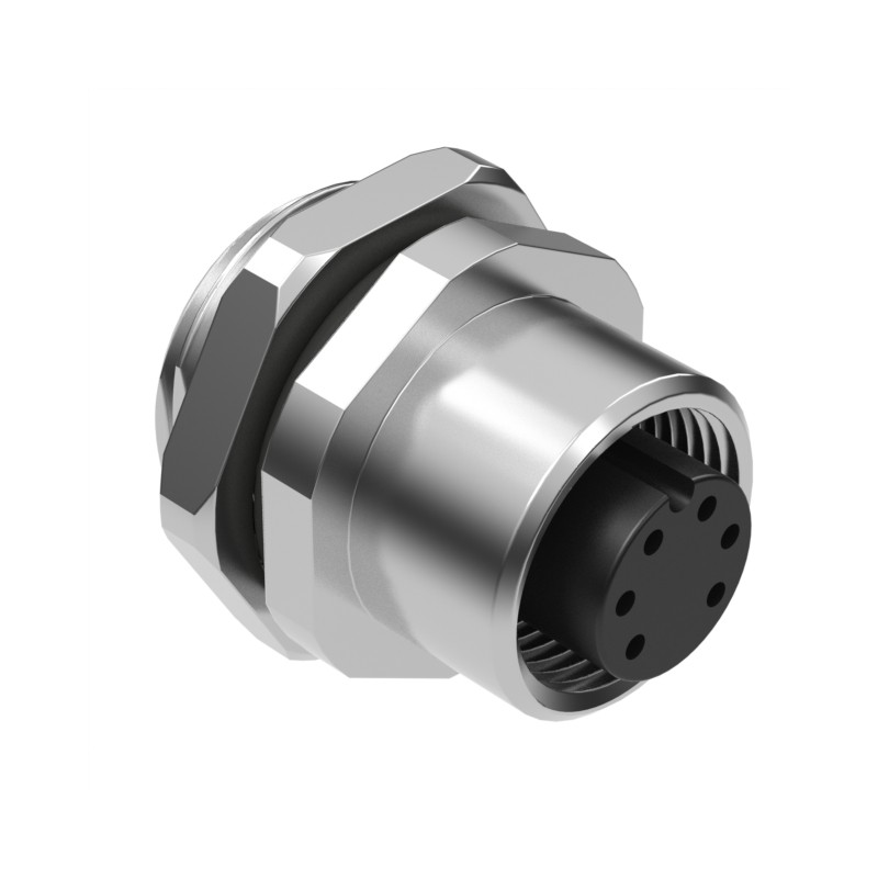 1 pcs : 54-00183 - CONN RCPT FMALE 6P GOLD SLDR CUP