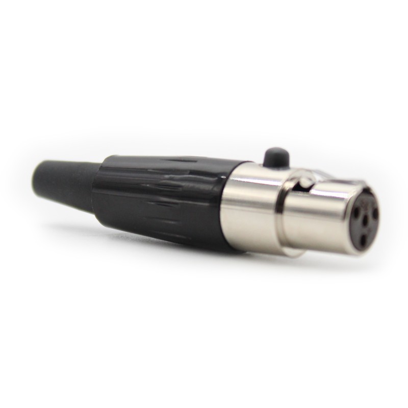 1 pcs : IO-TXLR4-F - CONN PLUG FMALE MINI XLR 4P SLDR