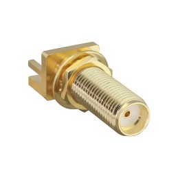 1 pcs : CONSMA003.062-L-G - CONN SMA RCPT STR 50OHM EDGE MNT