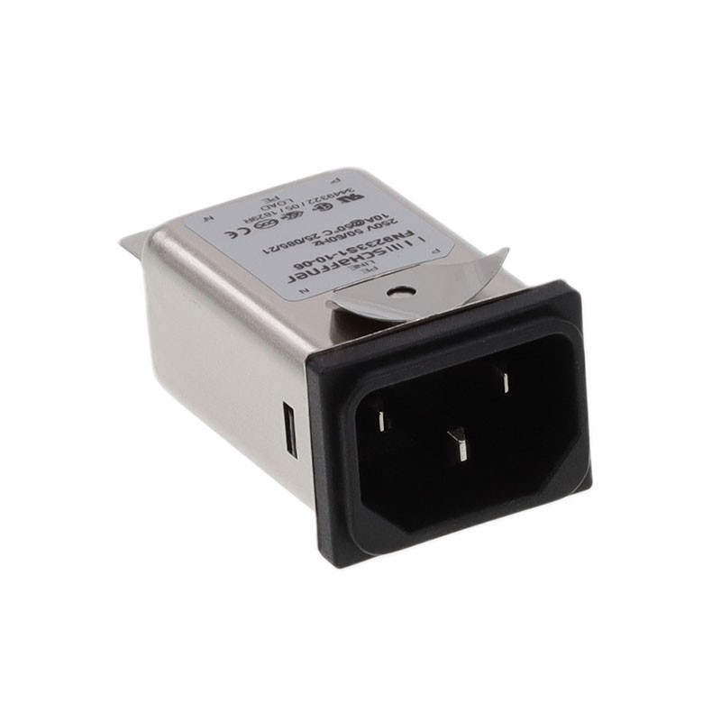 1 pcs : FN9233S1-10-06 - PWR ENT RCPT IEC320-C14 PANEL QC