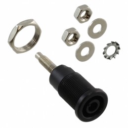 1 pcs : BU-31607-0 - CONN BANANA JACK THRD BLACK