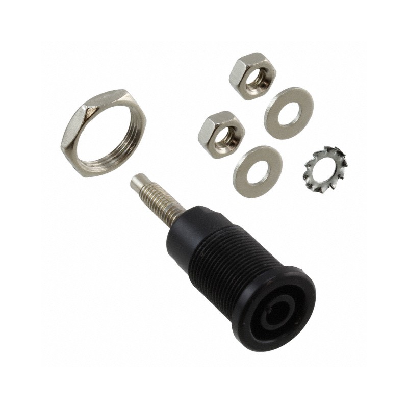 1 pcs : BU-31607-0 - CONN BANANA JACK THRD BLACK