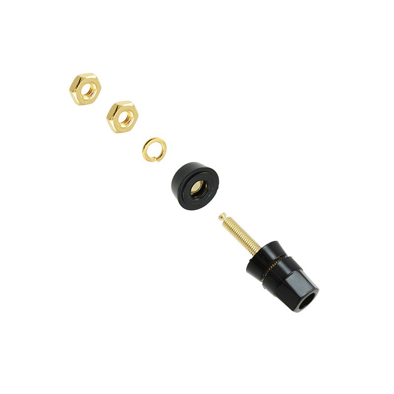 1 pcs : 7017 - CONN BIND POST HEX BLACK