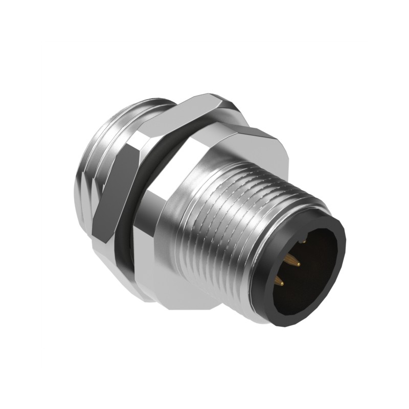 1 pcs : 54-00191 - CONN PLUG MALE 8P GOLD SLDR CUP