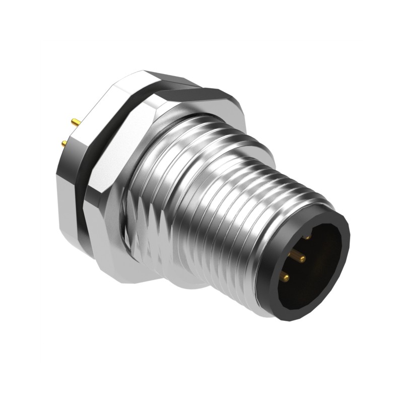 1 pcs : 54-00219 - CONN PLUG MALE 8POS GOLD SOLDER