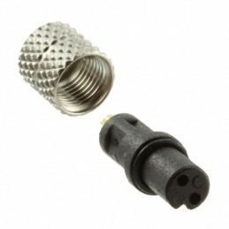 1 pcs : 850-002-203RLU1 - CONN PLUG FMALE 2P GOLD SLDR CUP