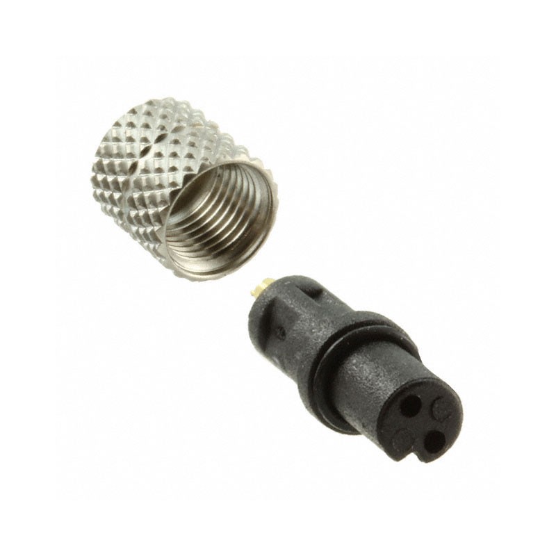 1 pcs : 850-002-203RLU1 - CONN PLUG FMALE 2P GOLD SLDR CUP