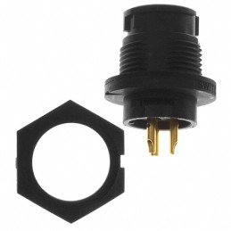 1 pcs : EN3P3MX - CONN RCPT MALE 3P GOLD SLDR CUP