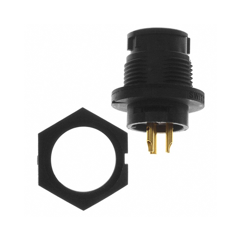 1 pcs : EN3P3MX - CONN RCPT MALE 3P GOLD SLDR CUP