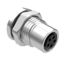 1 pcs : 54-00317 - M8 B-CODE 5POS RCPT PANEL MOUNT