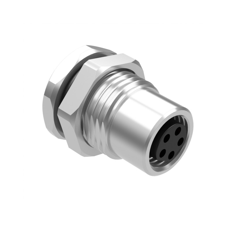 1 pcs : 54-00317 - M8 B-CODE 5POS RCPT PANEL MOUNT