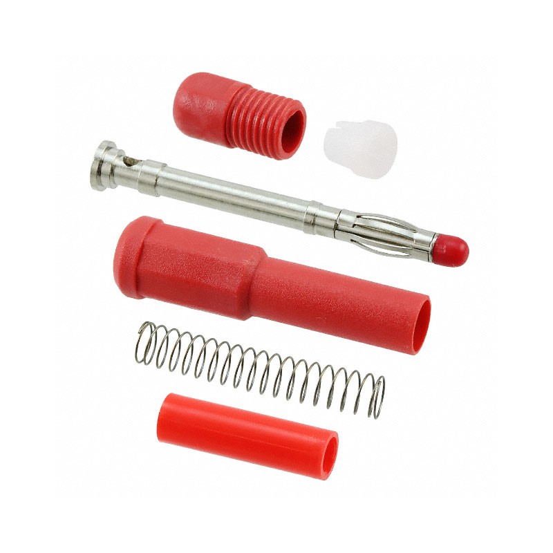 1 pcs : BU-P122505-2 - CONN BANANA PLUG SOLDER RED