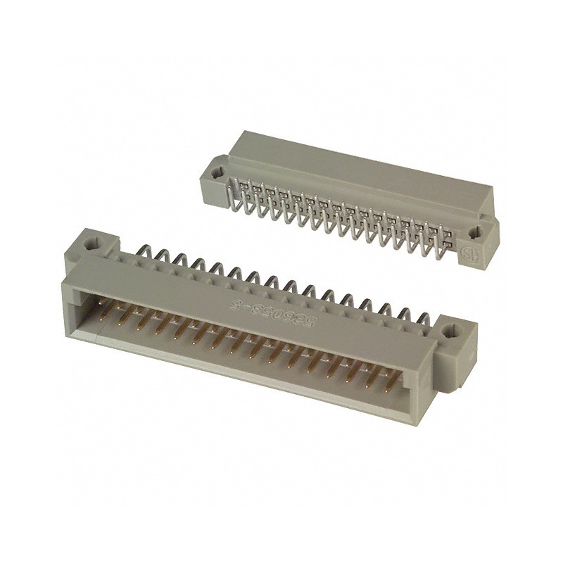 1 pcs : 5536053-5 - CONN DIN PLUG 32POS PCB RA GOLD