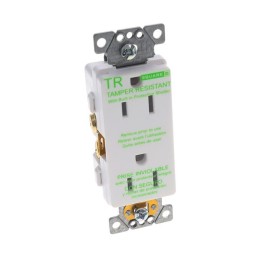 1 pcs : SQR44111WH - TR 15A RECEPTACLE COMM WH