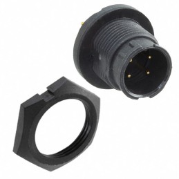 1 pcs : EN3P4MPX - CONN RCPT MALE 4POS GOLD SOLDER