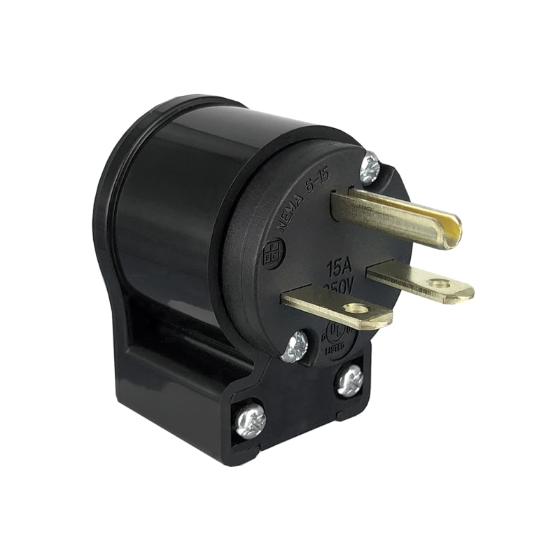 1 pcs : Q-720-RA - 15A 250VAC NEMA 6-15P ANGLED STR