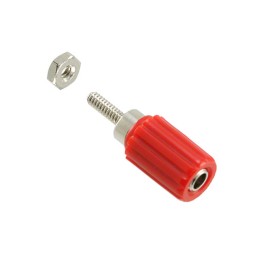 1 pcs : 7006 - CONN BIND POST KNURLED RED