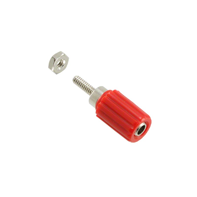 1 pcs : 7006 - CONN BIND POST KNURLED RED
