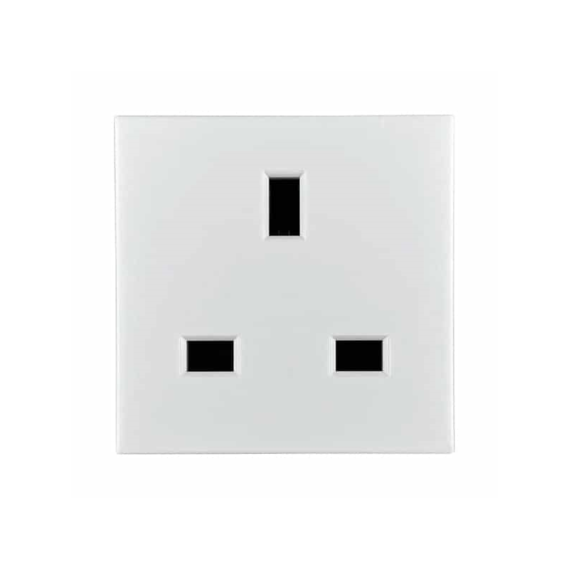 1 pcs : 741W-C/02 - SNAP-IN UK OUTLET RECEPTACLE, 13