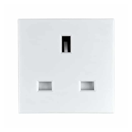 1 pcs : 741W-C/01 - SNAP-IN UK OUTLET RECEPTACLE, 13