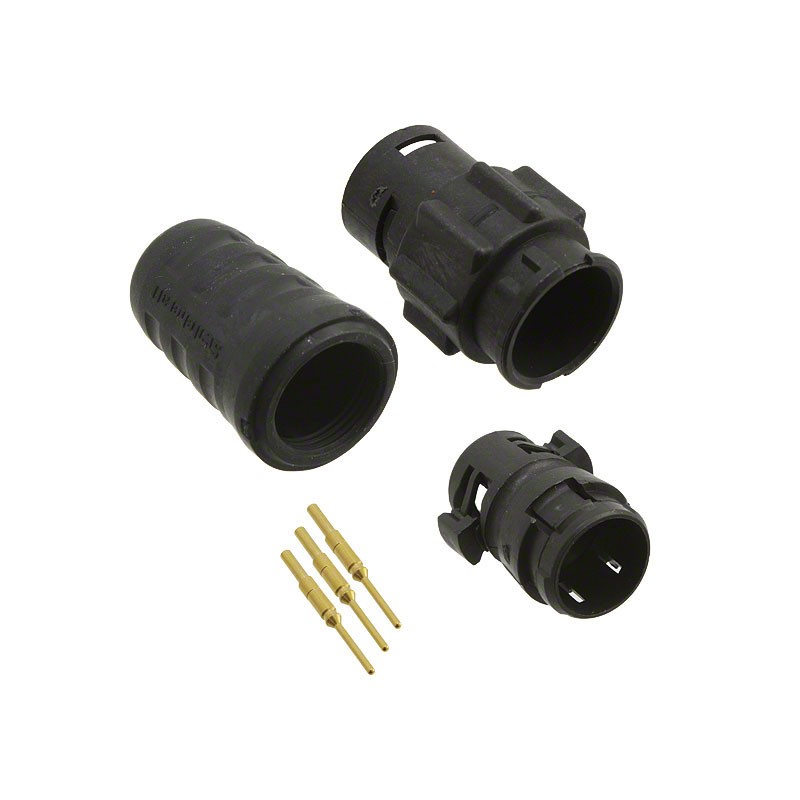 1 pcs : EN3L3MCX - CONN RCPT MALE 3POS GOLD CRIMP