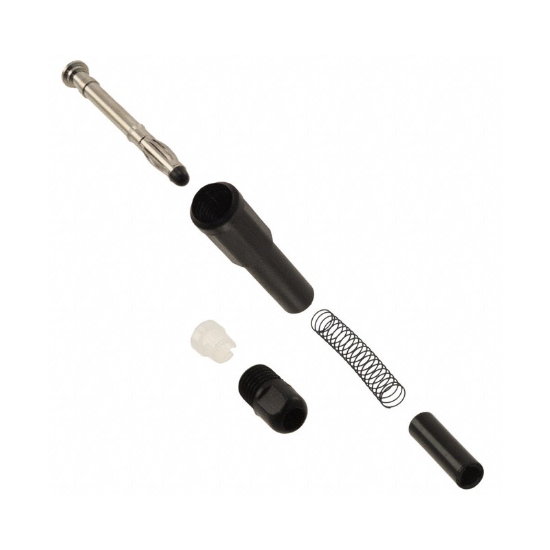 1 pcs : 122505A - CONN BANANA PLUG SLDRLESS BLACK
