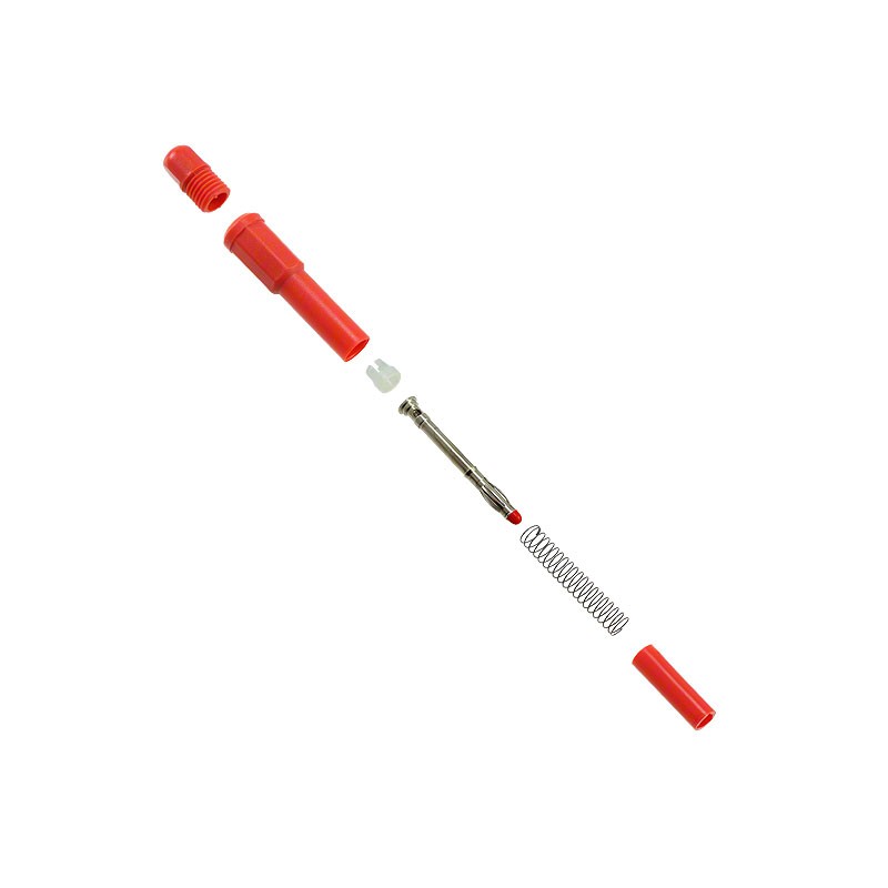 1 pcs : 122506A - CONN BANANA PLUG SOLDERLESS RED