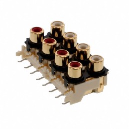 1 pcs : PJRAS4X2U01AUX - CONN RCA JACK MONO 3.2MM R/A