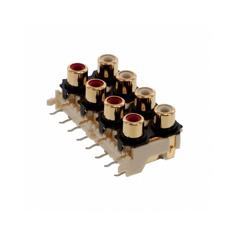 1 pcs : PJRAS4X2U01AUX - CONN RCA JACK MONO 3.2MM R/A