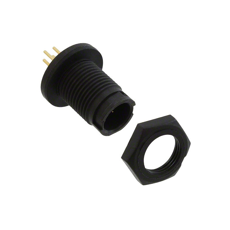 1 pcs : EN2P4M22P - CONN RCPT MALE 4POS GOLD SOLDER