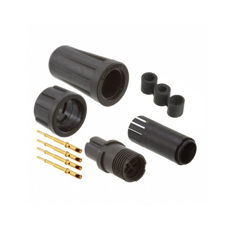 1 pcs : EN2C4M22DC - CONN PLUG MALE 4POS GOLD CRIMP