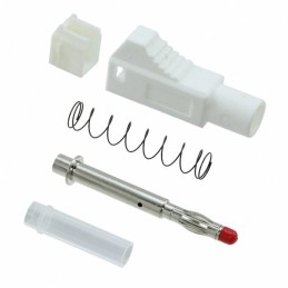 1 pcs : BU-3261410-9 - CONN BANANA PLUG SOLDER WHITE