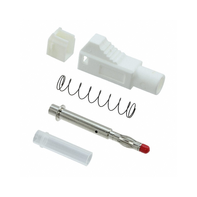1 pcs : BU-3261410-9 - CONN BANANA PLUG SOLDER WHITE