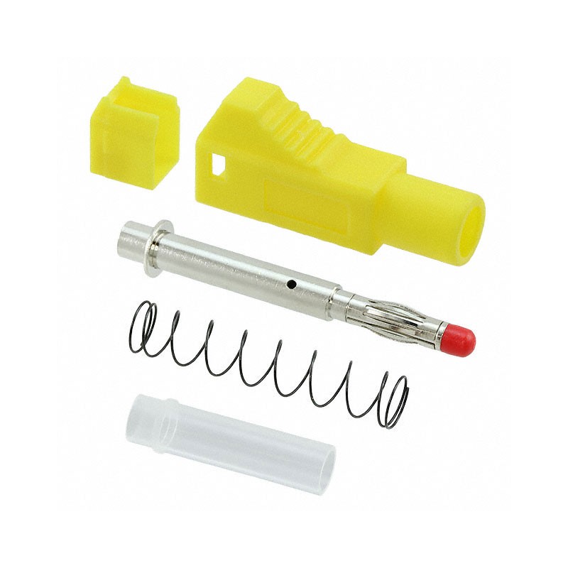 1 pcs : BU-3261410-4 - CONN BANANA PLUG SOLDER YELLOW