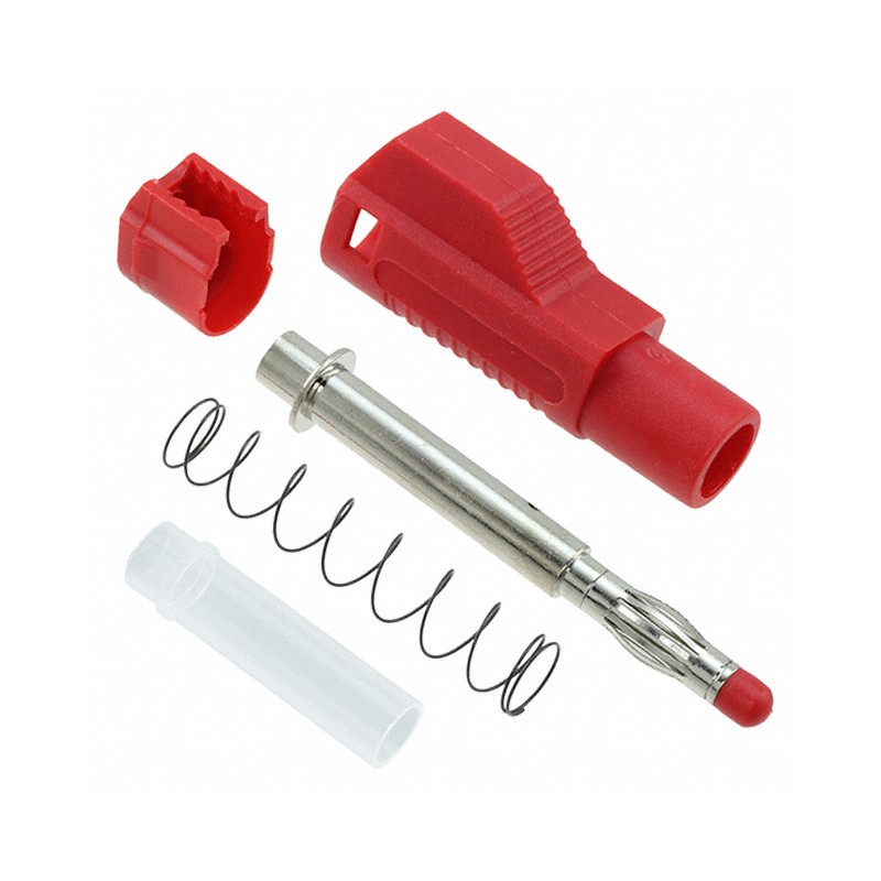 1 pcs : BU-3261410-2 - CONN BANANA PLUG SOLDER RED