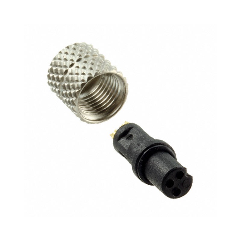 1 pcs : 850-003-203RLU1 - CONN PLUG FMALE 3P GOLD SLDR CUP