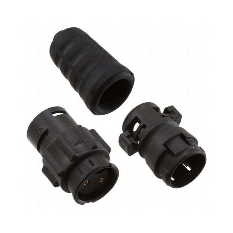 1 pcs : EN3L2FX - CONN RCPT FMALE 2P GOLD SLDR CUP