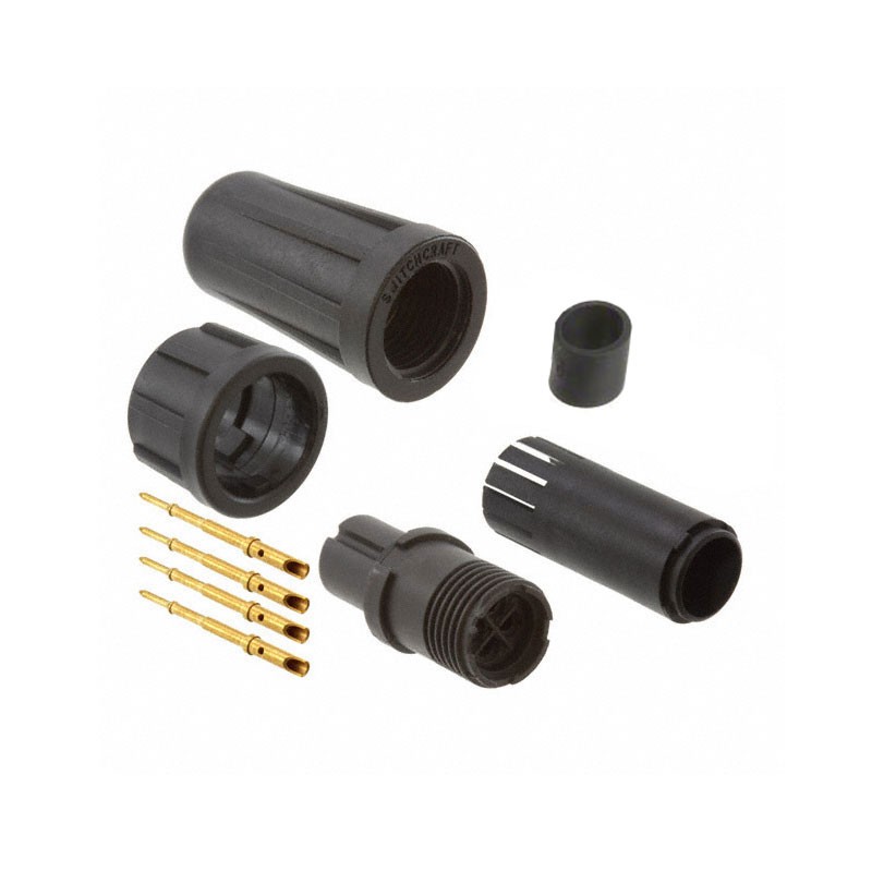 1 pcs : EN2C4M22G1 - CONN PLUG MALE 4POS GOLD CRIMP