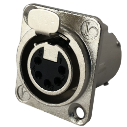 1 pcs : IO-XLR5-F-JLX - CONN RCPT FMALE XLR 5POS SOLDER