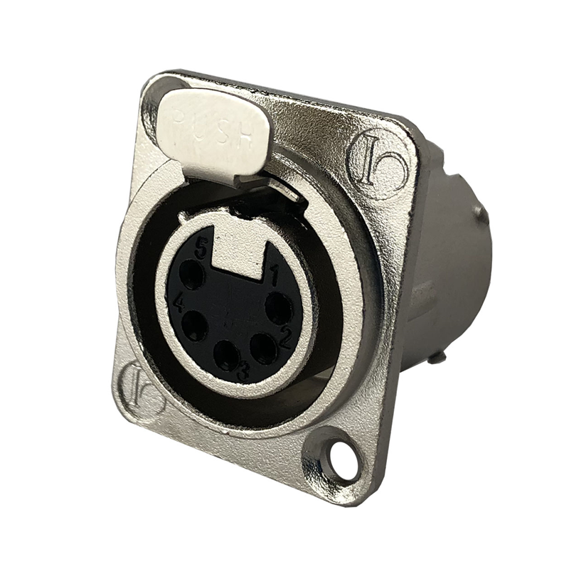 1 pcs : IO-XLR5-F-JLX - CONN RCPT FMALE XLR 5POS SOLDER