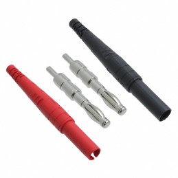 1 pcs : 6383-02 - CONN BANANA PLUG BLACK/RED