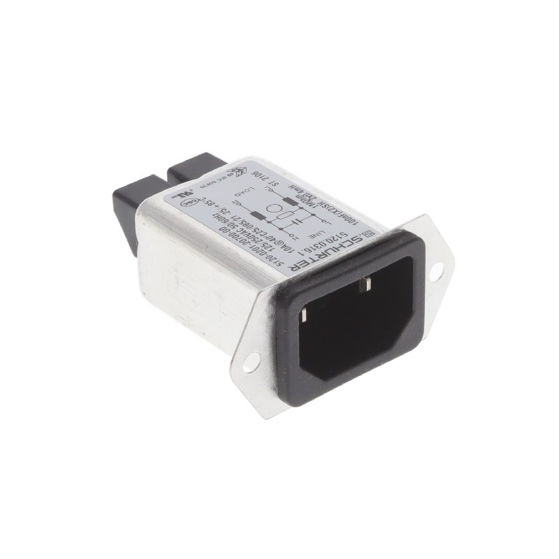 1 pcs : 5120.0316.1 - PWR ENT RCPT IEC320-C18 PNL SLDR
