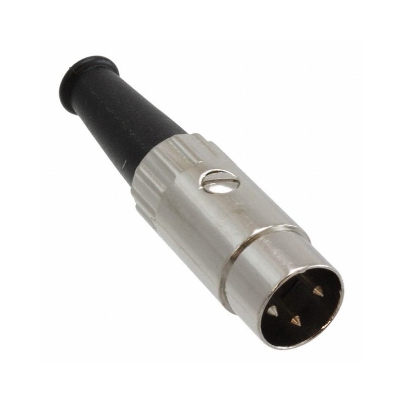 1 pcs : 05BL3MX - CONN PLUG MALE DIN 3POS SOLDER