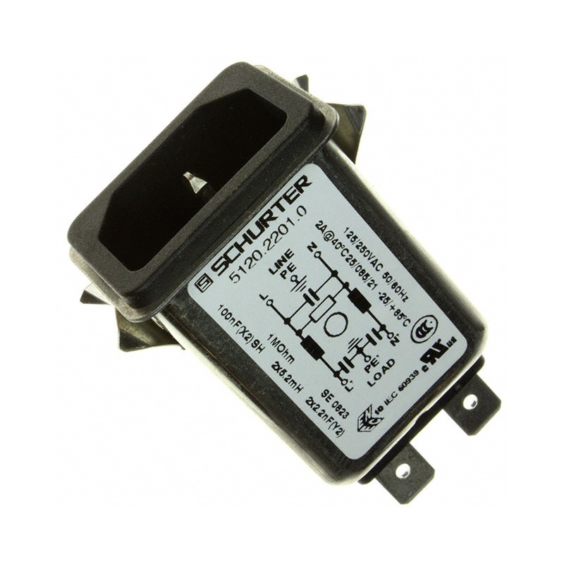 1 pcs : 5120.2201.0 - PWR ENT RCPT IEC320-C14 PANEL QC