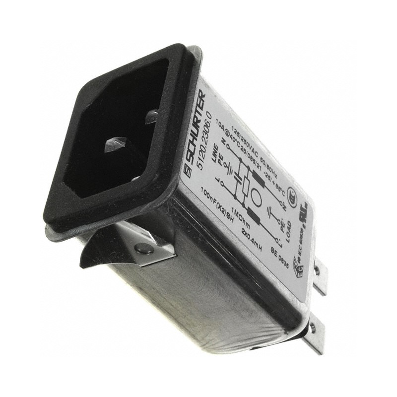 1 pcs : 5120.2306.0 - PWR ENT RCPT IEC320-C14 PANEL QC