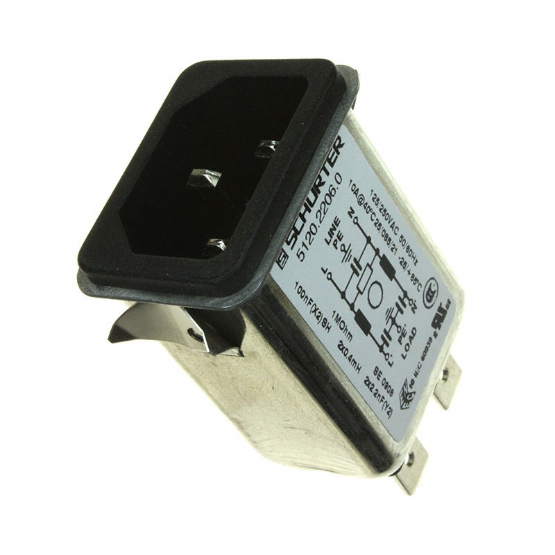1 pcs : 5120.2206.0 - PWR ENT RCPT IEC320-C14 PANEL QC