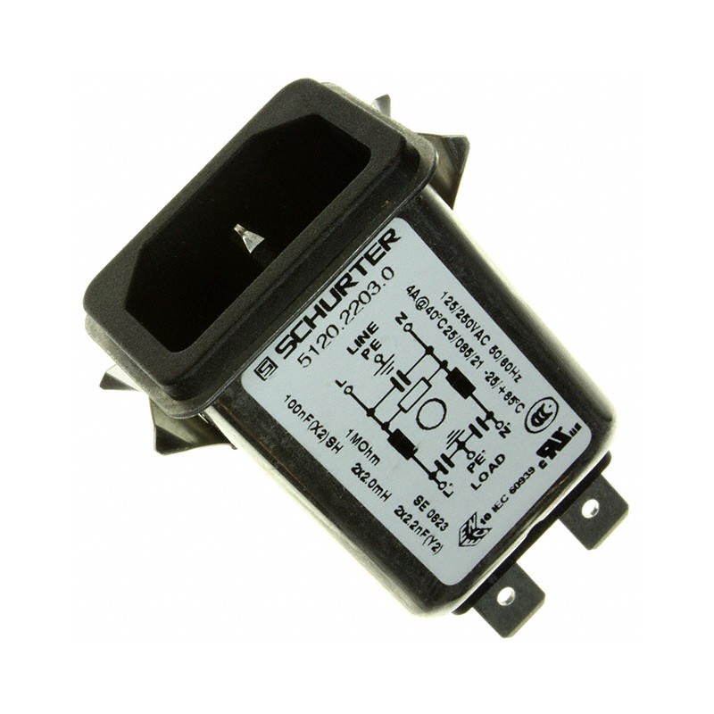 1 pcs : 5120.2203.0 - PWR ENT RCPT IEC320-C14 PANEL QC