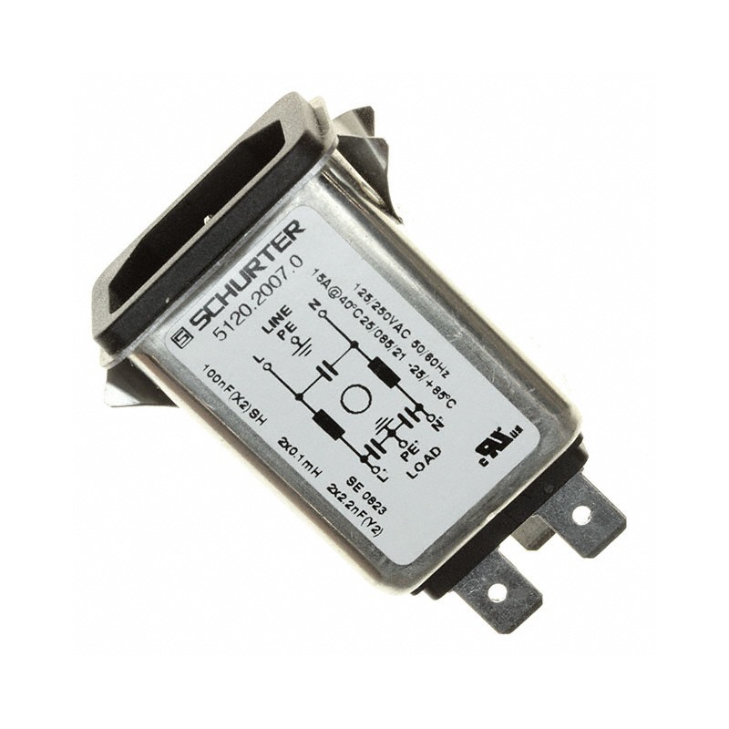 1 pcs : 5120.2007.0 - PWR ENT RCPT IEC320-C14 PANEL QC