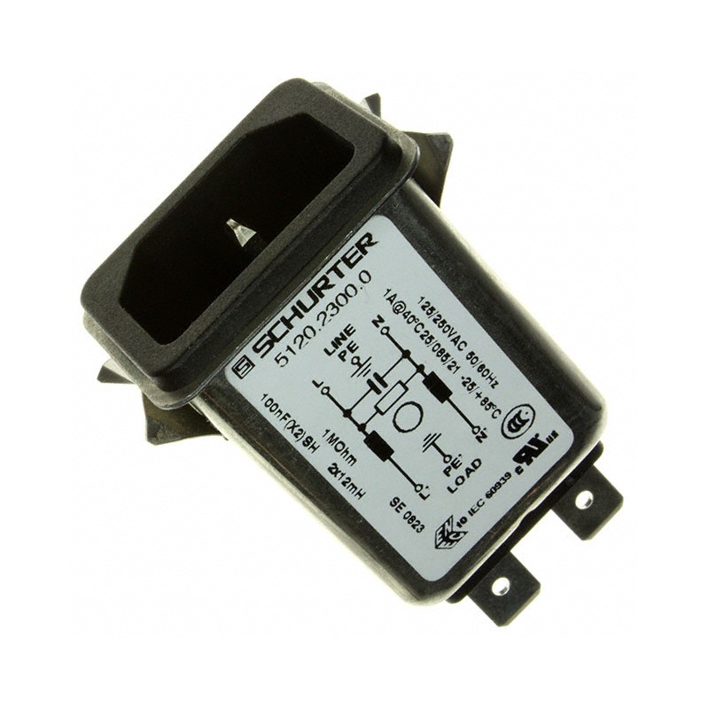 1 pcs : 5120.2300.0 - PWR ENT RCPT IEC320-C14 PANEL QC