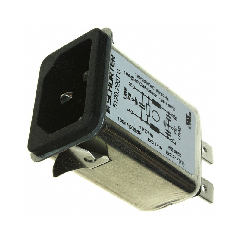 1 pcs : 5120.2207.0 - PWR ENT RCPT IEC320-C14 PANEL QC